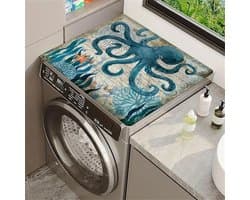 Wasmachine Droger Top Beschermmat - Apparaat Mat - Apparaten Beschermen - Snel Drogen - 50 x 60 cm - Octopus