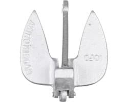 Gietijzeren Marine Anker - Boot Anker - Boot Stabiliseren - Graaft in Zand en Modder - 68 kg - Zilver
