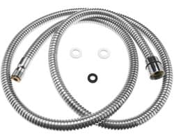 Dailygoods- Keukenkraanslang 1.5m - Flexibele Slang - M15 Aansluiting - Roestvrij Staal - Eenvoudig te Monteren - Duurzaam - Keukenslang