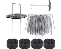 Dailygoods- Grondankers Antiroest - 50 Stuks - Bevestigingsankers Tuin - U-vormig - Staal met Verzinkte Behandeling - Geschikt voor Onkruiddoek - Tuinankers — afbeelding 1