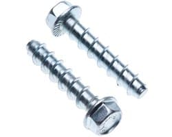 Ankerbout Beton - Schroefanker Set - Zware Bevestiging - Zelf Tappend - M8 x 80mm - Zilverkleurig