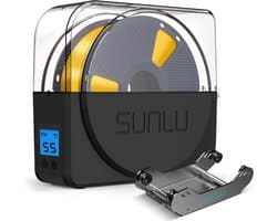 Filament Droogbox - Vochtvrije Droger - 3D Print Kwaliteit - Geïntegreerde Ventilator - 10.5 x 28 x 25.1 cm - Zwart