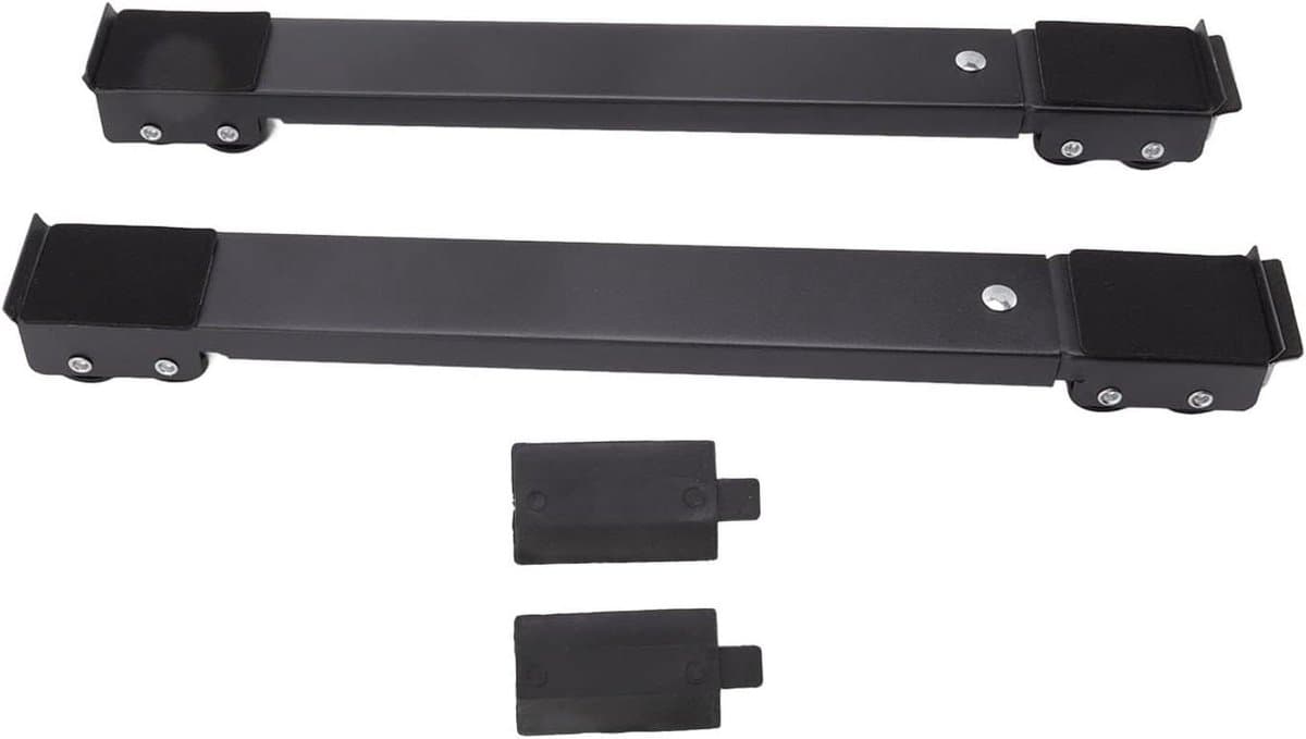 Wasmachinestandaard - Mobiele basis - Apparaten verplaatsen - Verstelbaar - 48.7 cm - Zwart — afbeelding 1