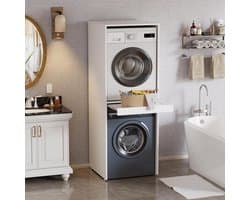 Wasmachine Ombouw - Opbouwmeubel - Kast Wasdroger - Meubel - modern design