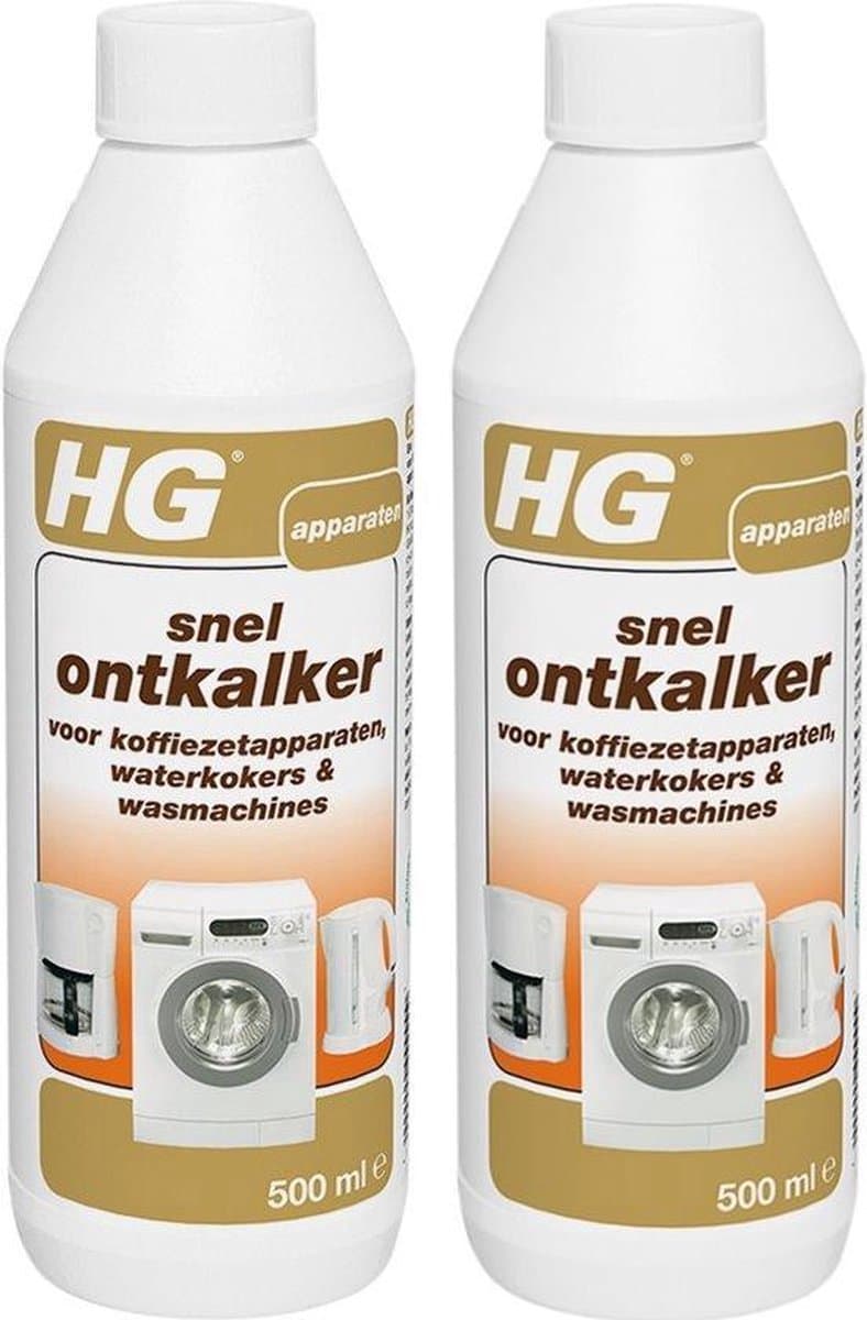 HG snel ontkalker koffiemachines - Waterkokers - Wasmashine Effectieve en snelle kalkverwijdering - 2 Stuks ! — afbeelding 1