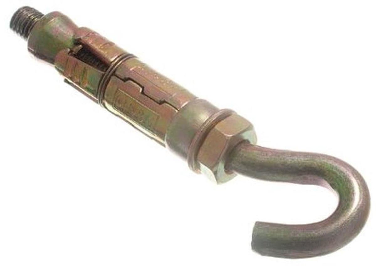 Anker Bouten - Metselwerk Ankers - Zware Bevestigingen - Roestbestendige Plating - M8 x 65mm - Geel Verzinkt — afbeelding 1