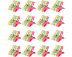 Grote plastic wasknijpers voor handdoeken - 64 stuks - ideaal voor strandhanddoeken, kleding en knijpen - 12.5x7.3x2.3cm