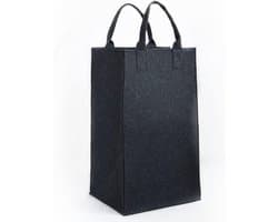 Wasmand van vilt 30 x 35 x 60 cm - Vilten waszak voor was - Smal en hoog - Smal