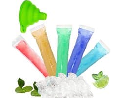 Ijszakken - Transparant - 5 x 28 cm - BPA-vrij Kunststof - Voor Gezonde Snacks