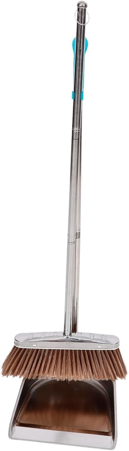 1set Stainless Steel Stoffer Duurzaam Schoonmaakgereedschap Voor Thuis Kantoor Met Ergonomisch Handvat Eenvoudige Opberging — afbeelding 1