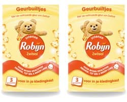 2 x Robijn - Zwitsal - Geurbuiltjes - Zachte Babygeur - Hypoallergeen - 3 Geurbuiltjes - Voordeelverpakking - 2 stuks