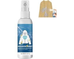 Antistatische Spray 100ml voor Kleding, Textiel, Meubels en Auto - Vermindert Statische Lading en Verbetert Comfort
