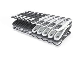 Wasknijpers Soft Grip - 60 Stuks - Extra Lang en Stabiel - Antislip - Kunststof - 85% Gerecycled Materiaal - Duurzaam - Wasknijper