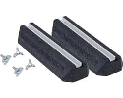 Dempingssokkel Set - Opstelbalken Airco - Installatie Ondersteuning - UV-bestendig - 400 x 180 x 95 mm - Zwart Grijs