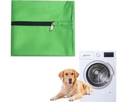 Honden en Katten Waszak voor de Wasmachine, Haarverwijderaar, Bescherming tegen Dierenvacht en Vuil (Groen)