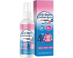 Antistatische spray - Textiel gladmaker - Kleding verzorgen - Direct werkend - 100 ml - Transparant