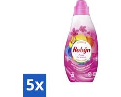 5 x Robijn - Klein & Krachtig Classics Color Pink Sensation - Vloeibaar Wasmiddel - 19 Wasbeurten - Kleurbehoud - Frisheid - Biologisch Afbreekbaar - Milieuvriendelijk - Vloeibaar Wasmiddel