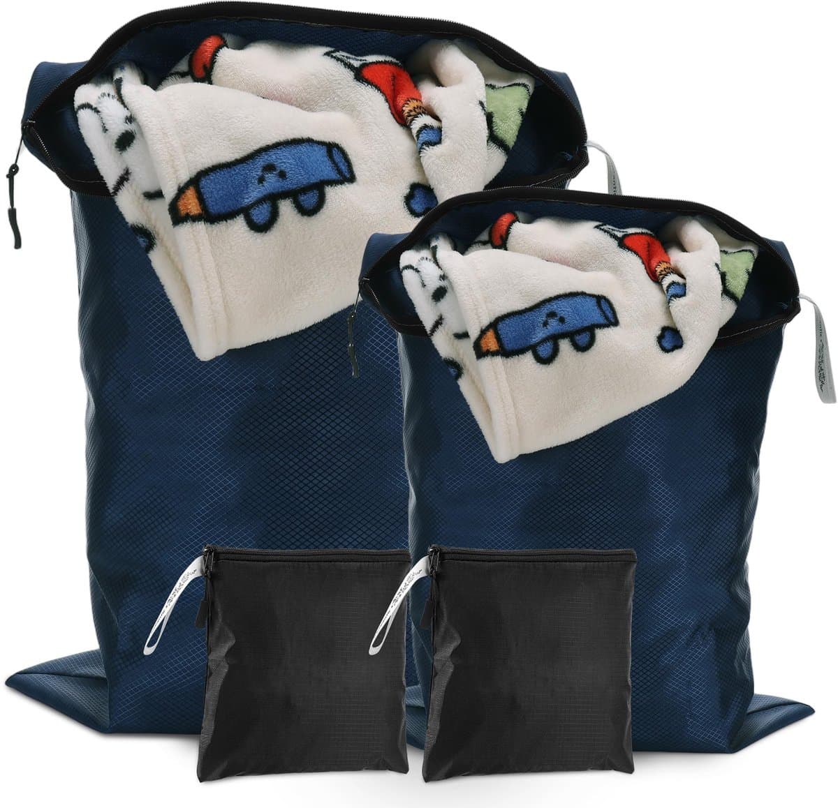 Omgoods - Set van 4 Opvouwbare Waszakken voor Vuile Kleding — afbeelding 1