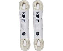 Kipit Waslijn - 2x - 30 meter - PVC - wit - drooglijn / waslijndraad