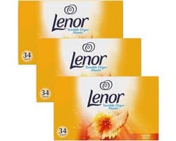 Wasdroger Vellen - 3 x 34 Stuks - Verfrissende Kleding Conditioner