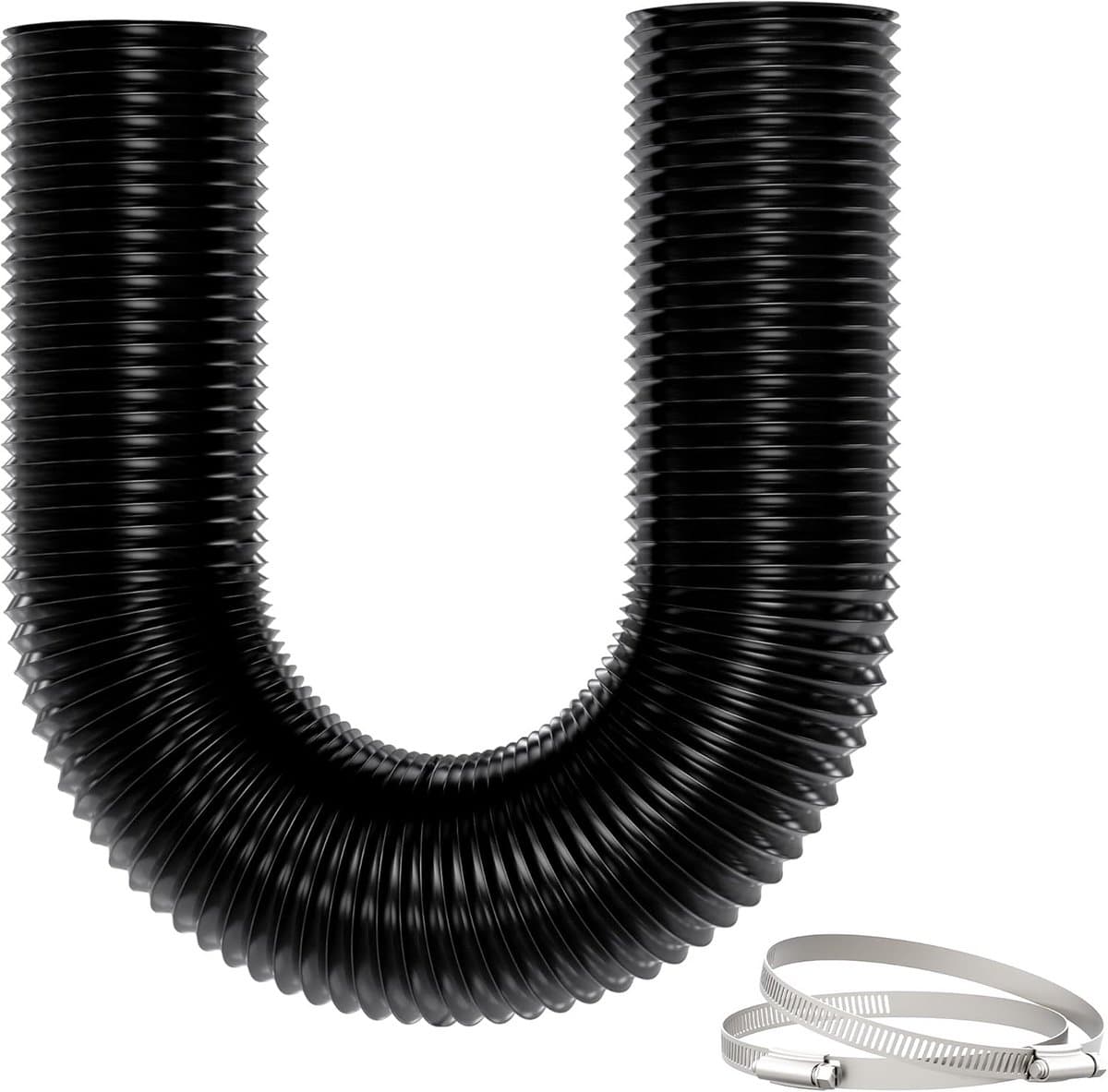 Flexibele Afzuigslang 100mm PVC, 3 Meter, Hittebestendige Ventilatiebuis voor Mobiele Airco en Droger — afbeelding 1
