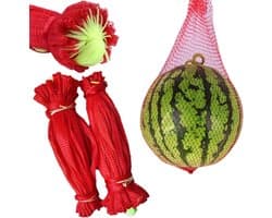 Product Netten - Hangmat Zakken - Meloen Opslag - Herbruikbaar Nylon - 17.7 Inch Lengte - Rood — afbeelding 1