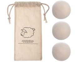 Drogerballen Wollen 7 cm 3 stuks - Droger ballen - Droogballen - Herbruikbaar - Wasdrogerballen - Energiebesparend — afbeelding 1