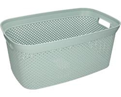 Storage Solutions wasmand - 35 liter - groen - 54 x 34 x 23 cm - Kunststof - Draagmand — afbeelding 1