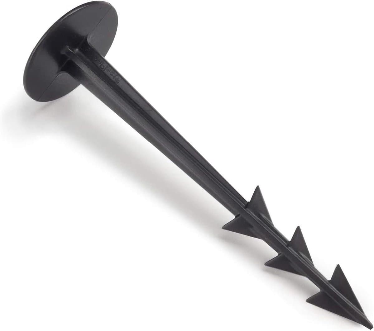 Grondankers - Grondpennen Vlies - Onkruid Vlies Fixeren - UV-stabiel Weerbestendig - 10 stuks 20 cm - Zwart — afbeelding 1