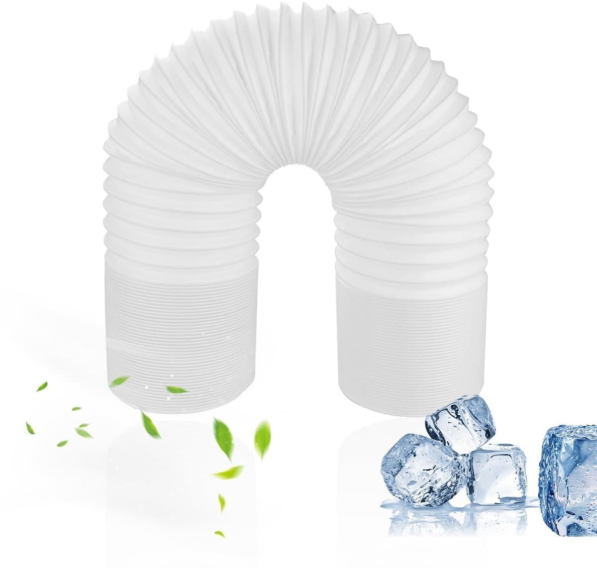 Dailygoods- Airconditioningslang 3 meter - Afvoerslang - Diameter 130 mm - Opvouwbaar - Rekbaar - Hoogwaardig PP/staaldraad — afbeelding 1
