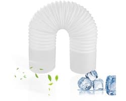 Dailygoods- Airconditioningslang 3 meter - Afvoerslang - Diameter 130 mm - Opvouwbaar - Rekbaar - Hoogwaardig PP/staaldraad