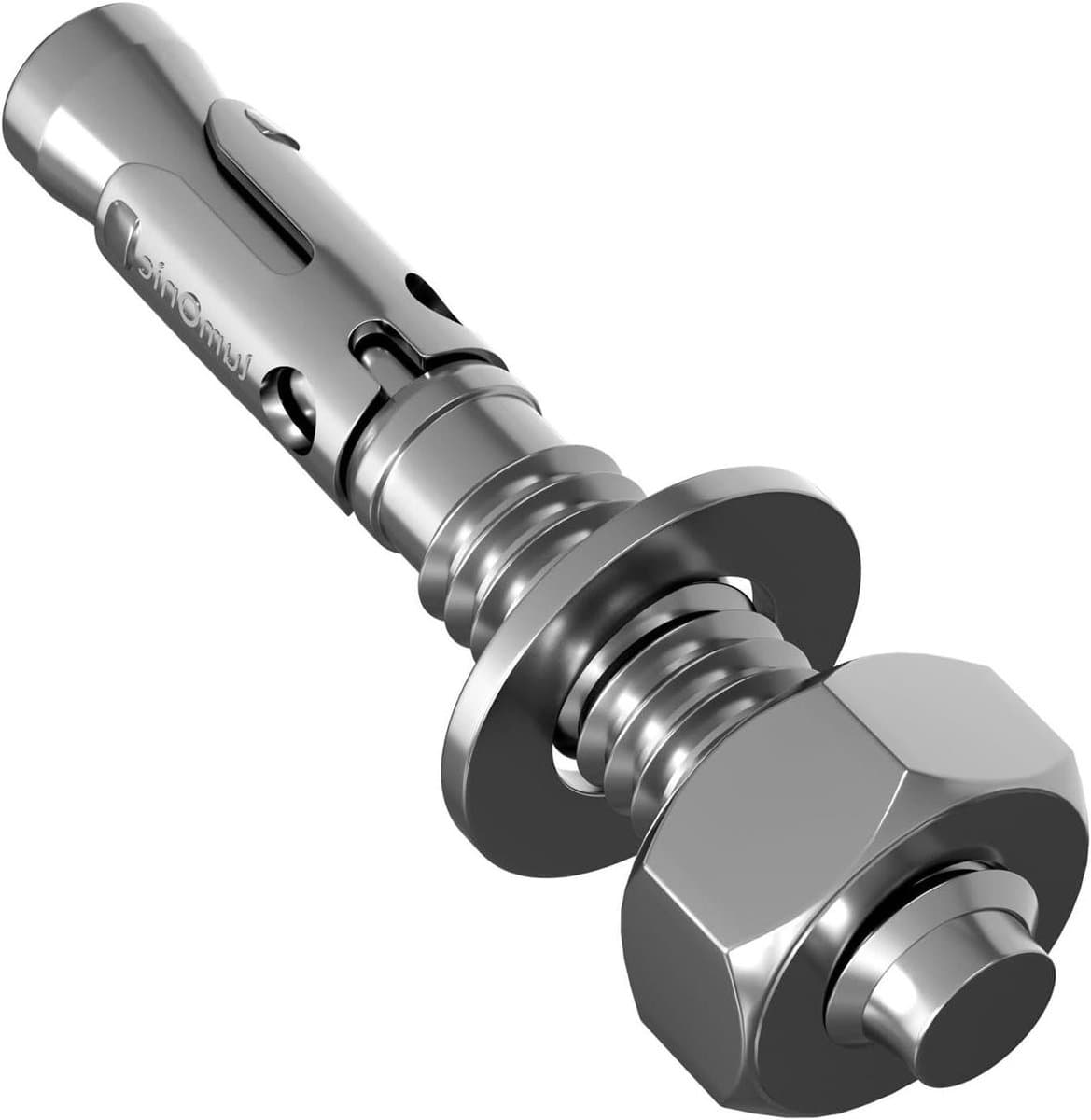 Doorsteekankers Zwaar Gebruik - Betonankers Gegalvaniseerd - Bevestigen van Constructies - Gegalvaniseerd Staal - M16 x 115mm - Zilverkleurig — afbeelding 1