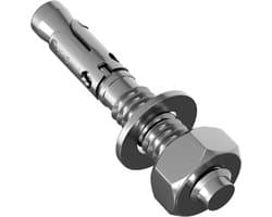 Doorsteekankers Zwaar Gebruik - Betonankers Gegalvaniseerd - Bevestigen van Constructies - Gegalvaniseerd Staal - M16 x 115mm - Zilverkleurig