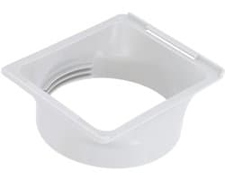 Jhubersproducts - Afvoerslangadapter - Verbinding voor airconditioning - Wit - Airco afvoerslang koppeling - Geschikt voor 150 mm slang - Verbindingss