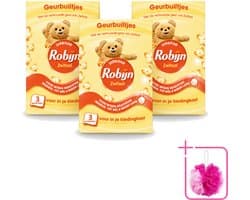 3 x Robijn - Zwitsal - Geurbuiltjes - Zachte Babygeur - Hypoallergeen - 3 Geurbuiltjes - Bulkverpakking - Zwitsal geur - Douchemop - Geurbuiltjes
