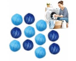 12x Witte Wasballen - Anti-klit & Pluisverwijderaar voor Wasmachine & Droger