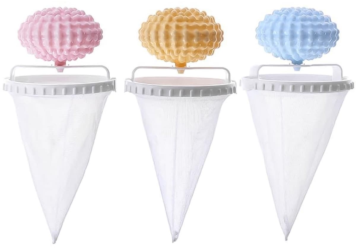 Set van 3 Herbruikbare Haarvangers voor de Wasmachine — afbeelding 1