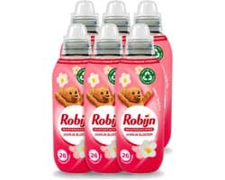 6 x Robijn – Wasverzachter – Jasmijn Bloesem – 650 ml - Voordeelverpakking - 6 stuks