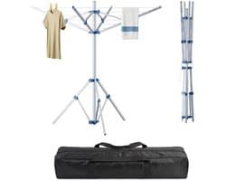 Mobiele Kleerhanger met 4 Armen en 16 Meter Waslijn