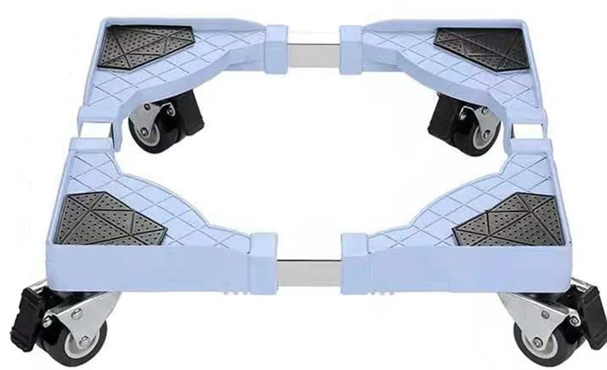 Klarven® Wasmachine Onderstel - Wasmachine Kast - Verrijdbaar Wasmachineonderstel - Vergrendelbare Wielen - Universeel Voor Wasmachine, Droger, Koelkast En Fornuis - B43xd20xh13cm — afbeelding 1