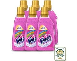 6 x Vanish Oxi Advance - Vlekkenverwijderaar Gel - Zonder Bleek - Gekleurde Was - 750 ml - Wasstrips - Vlekverwijderaar - Wasmiddel - Vlekken - Rode Vruchtensap - Koffie