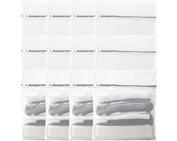 Set van 12 Grote Waszakken 50 x 60 cm, Wasnet voor Wasmachine met Rits, Ideaal voor Jassen, Beddengoed en Reisopslag