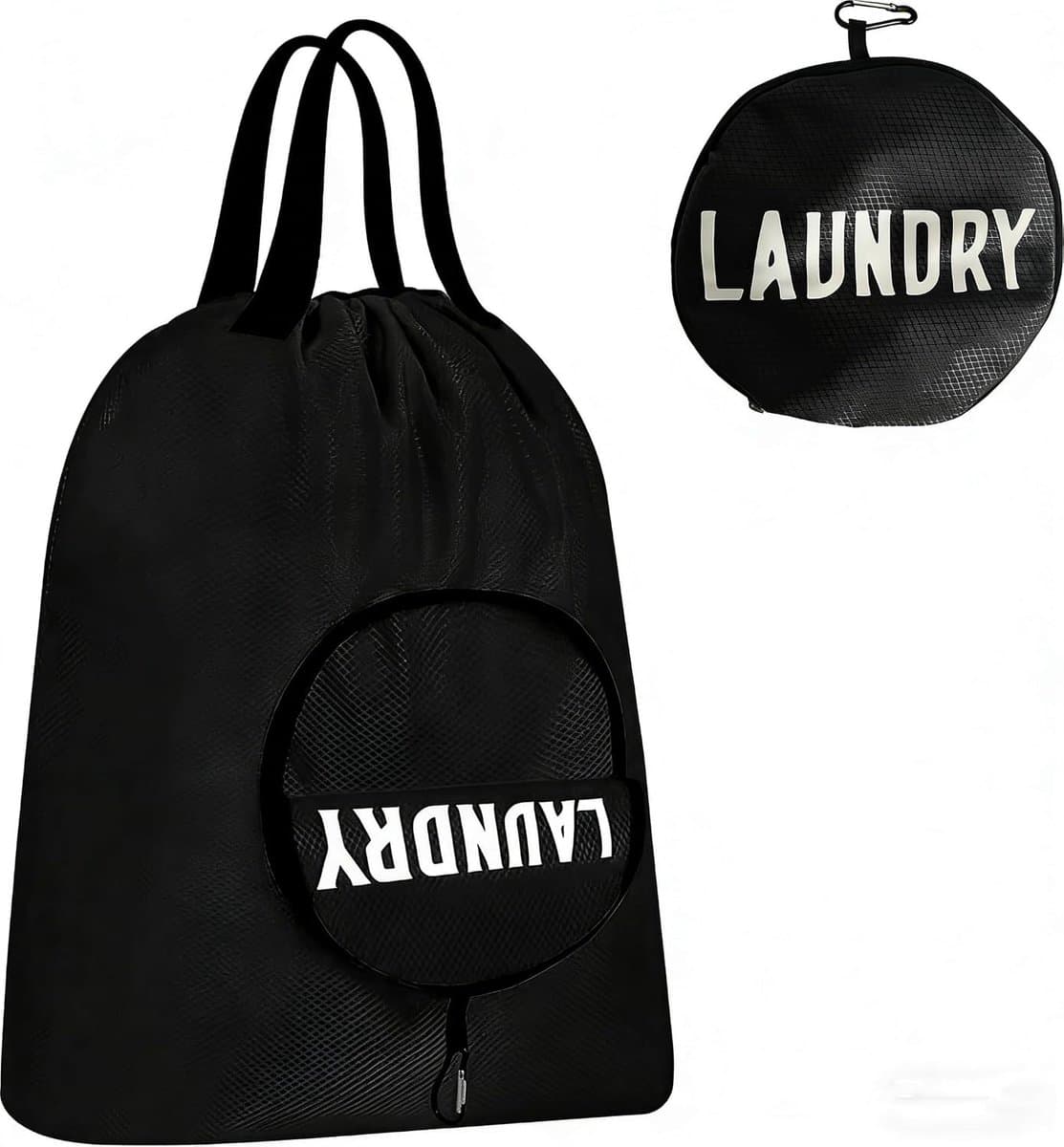Waszak voor op reis 48 x 51 cm - opvouwbaar - waterdicht - ideaal voor natte zwemkleding - ShopVlot — afbeelding 1