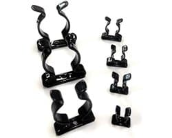 Gereedschapsclips Set - Klemmen Assortiment - Werkstuk Spannen - Veer Staal - 100 Stuks - Zwart