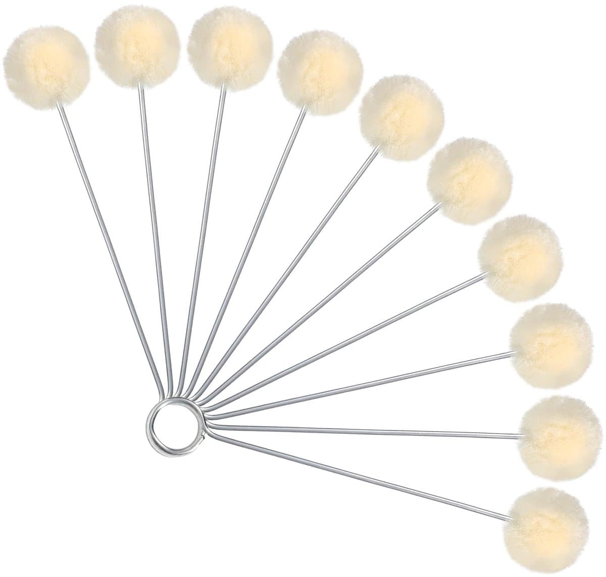Solidchoice - Set van 10 Wol Applicator Ballen voor Leerbewerking — afbeelding 1