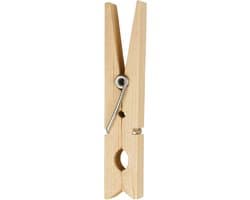 MSV Houten Wasknijpers – Set Knijpers van Hout voor Alle Soorten Kleding – Praktisch Ontwerp – 7 cm