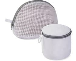 Waszak voor beha en lingerie - ademend mesh - ritssluiting - beschermt delicaat wasgoed - ShopVlot
