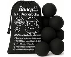 Thijox - Premium Drogerballen - 9 XL Wasdrogerballen van 100% Nieuw-Zeelandse Schapenwol - Energiebesparend & Duurzaam - Sneller Drogen & Minder Kreuk