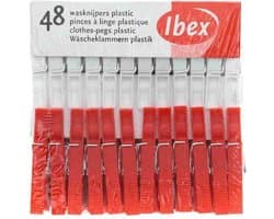 Ibex Wasknijpers - Plastic - 48 stuks — afbeelding 1