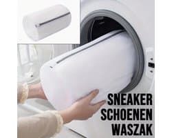 Witte Waszak voor Schoenen - Sneakers Veilig Wassen - Beschermend & Duurzaam — afbeelding 1